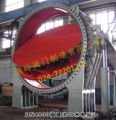 DN4800水電站專(zhuān)用雙重密封雙油缸液控蝶閥